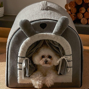 Casa para Gatos de Diseño Sólido y Acogedor, Cama Cálida y Cerrada con Funda Extraíble para Siesta y Descanso de Mascotas en Interiores, para Todas las Estaciones - Product Image 6