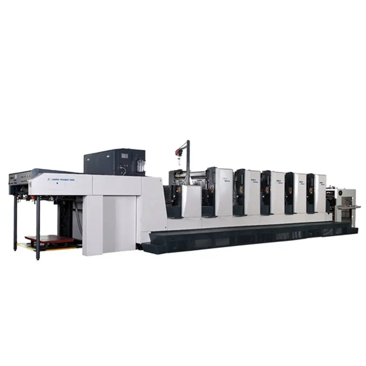 Máquina Offset XJ128 de seis colores, prensa de impresión de Folio de gran formato para embalaje