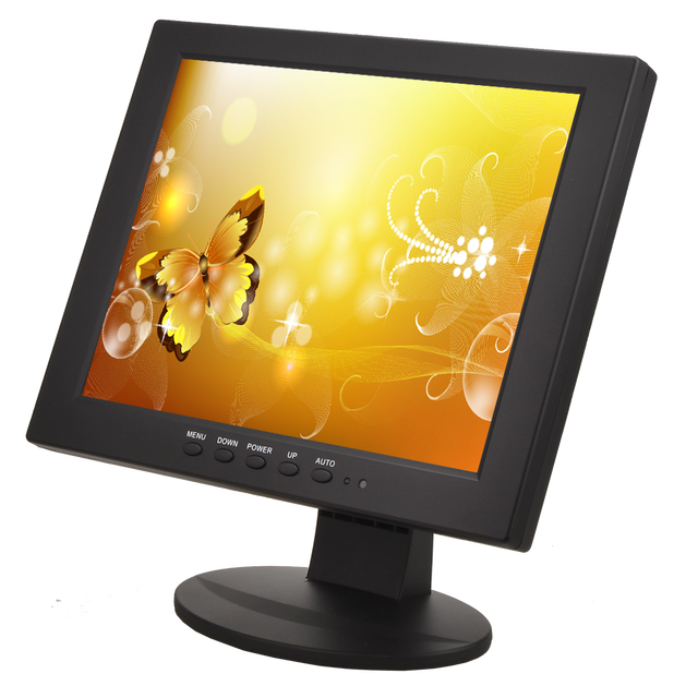 10 Inch HDMIed Monitor with AV VGA BNC Input Square 10.4 Inch LCD CCTV Monitor