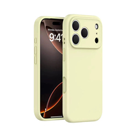 Coque de téléphone en silicone liquide antichoc avec protection d'appareil photo pour iPhone 17 Pro Max, compatible également avec iPhone 17 Air, 16E, 15, 14 Plus, 13, 12, 11