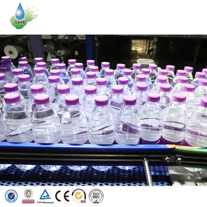 Máquina automática de llenado de agua mineral embotellada para mascotas 3 en 1, línea de producción, precio de planta