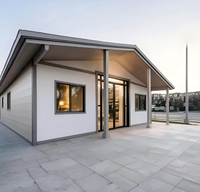 Maison modulaire à deux chambres, maison préfabriquée portable avec cuisine, salle de bain et salon