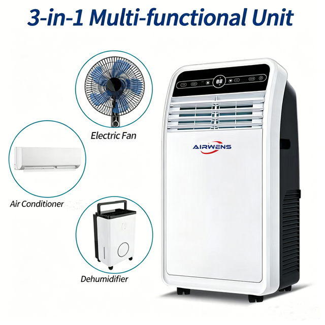 Air Conditioner Portable 12000BTU Portable Air Conditioner for Home Quiet Easy Install Cooling 220V 50Hz