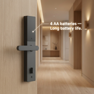 Vertexis F18 Tuya Smart Wi-Fi Door Lock พร้อมระบบสแกนลายนิ้วมือ รหัสผ่าน บัตร ควบคุมผ่านแอพพลิเคชั่น และระบบเข้าออกแบบไร้กุญแจ - วัสดุเหล็ก F18 - 3 Cloud - Product Image 5