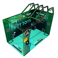 Stand de stand de salon portable en tissu d'aluminium modulaire personnalisé 10-20 pour les expositions et salons professionnels sublimation de teinture
