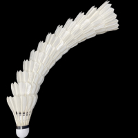 Volant de badminton LS300, un volant de haute qualité en plumes de canard pour l'entraînement en club et la compétition.