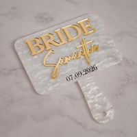 Cermin Akrilik Unik Eksklusif untuk Bulu Mata, Dekorasi Kamar, Cermin Tangan Kosmetik, Souvenir Bridal Shower, Cermin Tangan