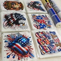 Transferts DTF pour T-shirts en gros d'usine, motifs prêts à imprimer, transferts DTF pour impression sérigraphique sur feuilles groupées, personnalisables en vrac