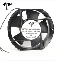 Ventilateur axial AC haute durabilité 172x152x51mm 17251, 110V 220V 380V, pour refroidissement d'armoires industrielles, avec pales en PBT et en fer pour la ventilation