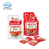 Pochettes Doypack à bec verseur de qualité alimentaire pour l'emballage de la vodka, de la bière, de la sauce tomate et des boissons, avec options personnalisables