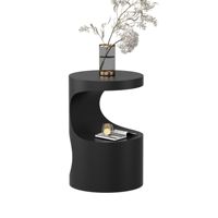 Table console de chambre à coucher moderne et créative de style nordique, style crème, simple, ronde, multi-niveaux, en métal, écologique, pour villa et hôtel