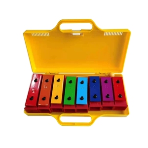 Wholesale 8 Notes Resonator Blocks Diatonic Glockenspiel With Storage Case Kids Orff Percussion Instrument for <b>Music</b> Teaching - Product Image 1