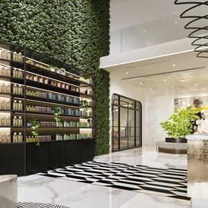 Modern Bespoke Wall Mounted LED Perfume Store Interior Design Service Beauty Cosmetics Shopfitting Solution Case - Product Image 1