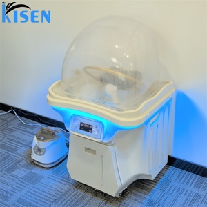 KISEN Modern Acrylic Salon Spa Shampoo Chair with <b>LED</b> <b>Lighting</b> Easy Clean Portable Design for Commercial Use Shampoo Basin - Product Image 1