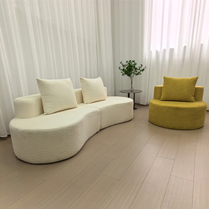 Sofá para Sala de Estar Más Vendido en <span class=keywords><strong>Ali</strong></span>-baba, Muebles Ahorradores de Espacio, Sofá Ovalado con Compresión al Vacío, Soporte para Sofá, Bajo MOQ, Personalización - Product Image 1