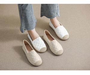 Chaussures plates décontractées XINZI RAIN sur mesure, faible MOQ, dessus en cuir respirant, talon de 3 cm, espadrilles pour femmes - Product Image 4