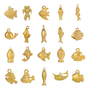 Nuevo Colgante de Acero Inoxidable Chapado en Oro PVD de 18K, Colgante con Forma de Tiburón, Guitarra, Música, <span class=keywords><strong>Granada</strong></span>, Cabeza de Buey para Fabricación de Joyas y Fiestas - Product Image 1