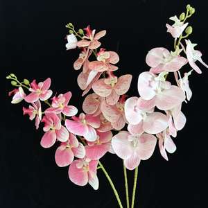 Flores Artificiales de Phalaenopsis de Alta Gama para Regalos Navideños, Decoración del Hogar, Balcón, Exhibición en Áreas Públicas, Decoración Floral para Bodas, Hechas en China - Product Image 2