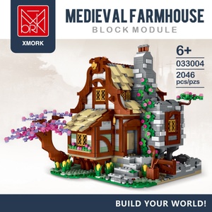 Set de Bloques de Construcción MOC DIY, Escala 1:8, Serie Escena Urbana 031056, Componentes de Rompecabezas de Plástico ABS PC - Villa - Iglesia Medieval - Product Image 4