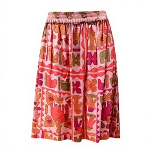 Haute qualité nouveau Style de mode coton femmes robes jupes longues décontracté uni personnalisé Western hippy bohème jupes - Product Image 1