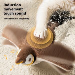 Crazyhi eco-friendly elettrico gatto giocattolo suono di simulazione uccello da caccia bastone divertente Pet giocattolo per pappagallo gatti e gatto Teaser - Product Image 2