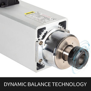 Moteur de broche CNC haute vitesse 5KW ER32 18000RPM 220V 380V refroidi par air à bride carrée pour routeur CNC - Product Image 3