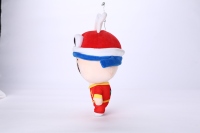 Porte-clés en peluche personnalisé OEM avec enregistrement vocal numérique, transformant les croquis du client en thèmes festifs