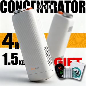 제임드 퀵트 휴대용 2등급 산소발생기 93% 순도-10단계 여과 CE 인증 1년 보증 가정 및 여행용 - Product Image 2