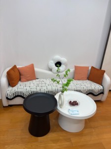 <span class=keywords><strong>Canapé</strong></span> de salon nordique moderne en cachemire de forme irrégulière pour les centres commerciaux, les hôtels, les halls d'accueil et les zones de loisirs - Product Image 4