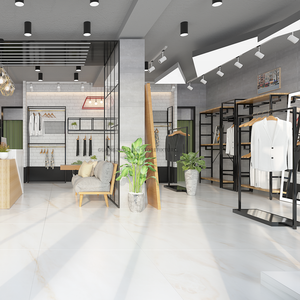 Scaffali <span class=keywords><strong>di</strong></span> esposizione multifunzionali della maglietta della mobilia della Boutique supporto dell'<span class=keywords><strong>abbigliamento</strong></span> scaffali dell'<span class=keywords><strong>abbigliamento</strong></span> dell'indumento del metallo <span class=keywords><strong>per</strong></span> gli uomini del negozio - Product Image 5