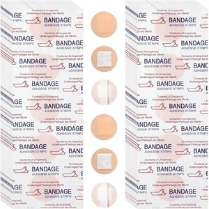 Various sizes of children's cartoon round bandages, PE elastic cloth, PU transparent <b>waterproof</b> vaccine oval bandages - Product Image 5