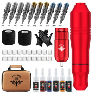 Kit de stylo à tatouer Tuffking, alimentation sans fil, aiguilles, encre et outils pour le tatouage - Product Image 2