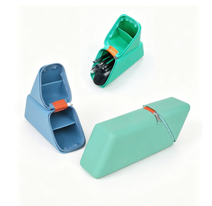 Customized BPA Free Large Capacity Storage Bag Waterproof Silicone Pen Case Soft <b>Holder</b> Stationery Bag for Kid Promotional Gift - Product Image 2