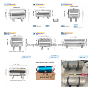 Fabricantes de tanques de aire de aluminio de 15L de alta calidad, piezas directas para camiones, suministro de <span class=keywords><strong>precio</strong></span> al por mayor, soporte ligero personalizado - Product Image 5