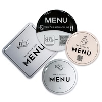 Autocollant NFC en époxy, taille personnalisée, étanche, carte de menu de table NFC pour restaurants