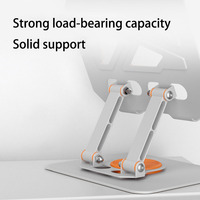 Jiuyi vente chaude support d'ordinateur portable en métal rotatif à 360 degrés hauteur réglable pliable portable creux robuste support de téléphone tablette