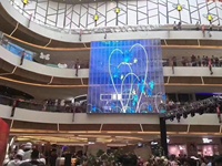 Écran led transparent magasin d'affichage verre mur adhésif intérieur écran led flexible transparent