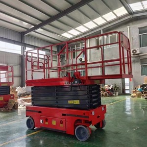 Plateforme élévatrice électrique à ciseaux à trois points, très vendue en Chine, <span class=keywords><strong>6m</strong></span>, 8m, 10m, 12m, 14m, pour travaux en <span class=keywords><strong>hauteur</strong></span> - Product Image 1