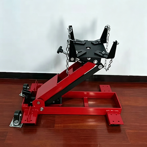 Cric de transmission hydraulique universel EFON 1 tonne en acier réglable pour levage de boîte de vitesses avec roues pivotantes à 360° pour garage automobile - Product Image 4