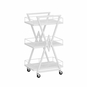 Carrito de Peluquería Rodante de Hierro Dorado de Diseño Moderno con Ruedas, Estante de Almacenamiento para Manicura, Carrito de Herramientas, Carrito para Peluquería - Product Image 6