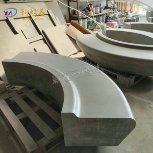 Nuevo Banco Prefabricado de Hormigón Magic Stone, Material UHPCGRC, Personalizable para Proyectos de Paisajismo de Jardines - Product Image 1