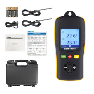 Thermomètre hygromètre industriel portable avec enregistreur de données, haute précision, sonde PT100 pour usage en laboratoire - Product Image 1