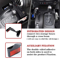 Organisateur de plateau latéral de Console en plastique ABS boîte de rangement de voiture noire pour Jeep Wrangler Jk 2011-2017 nouvel état