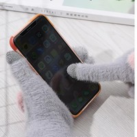 Gants d'hiver classiques personnalisés en gros, chauds, à écran tactile, pour sports de plein air et équitation