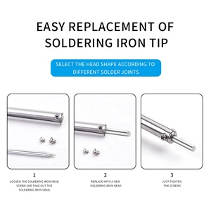 60W Frosted sưởi ấm lõi hàn tip phổ 60W hàn sắt với Frosted sắt đầu - Product Image 4