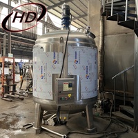Cuve mélangeuse homogénéisatrice pour liquides de lavage de vaisselle et savon liquide, 50L, 100L, 200L, 300L, 500L, 1000L, avec chauffage électrique