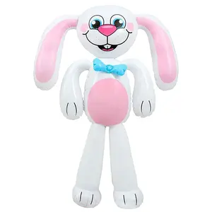 Heavy Duty Vinyl Jumbo Opblaasbare Bunny Speelgoed Duurzaam Plastic Blow Up Giant Konijn Party Decoratie Voor Kids