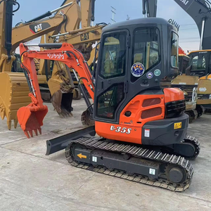 Mini-excavatrice sur chenilles d'occasion KUBOTA U35S de 3 tonnes, petite excavatrice de qualité supérieure avec moteur et pompe en parfait état de marche - Product Image 2