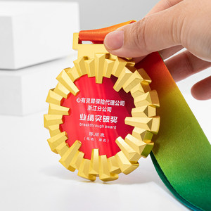 Médailles personnalisées en métal et cristal pour les étiquettes nominatives des enfants, compétitions sportives scolaires et marathons, conception gratuite, 1er/2e/3e place - Product Image 4