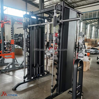 Équipement de gymnastique à domicile chargé par broche câble de musculation croisé rack de puissance formateur multifonctionnel smith machine